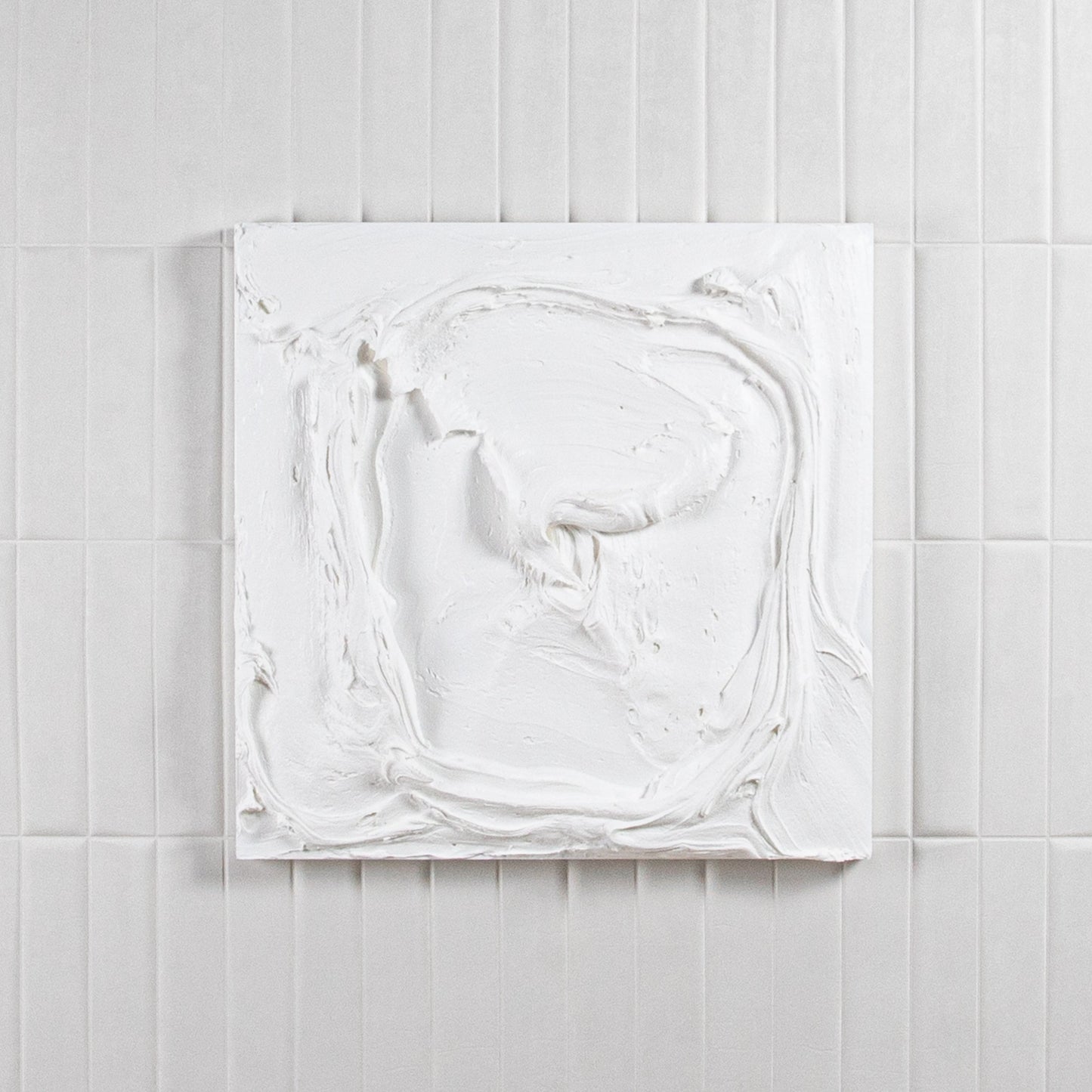 Modern Textural Monochromatic Painting by Michael Allen
