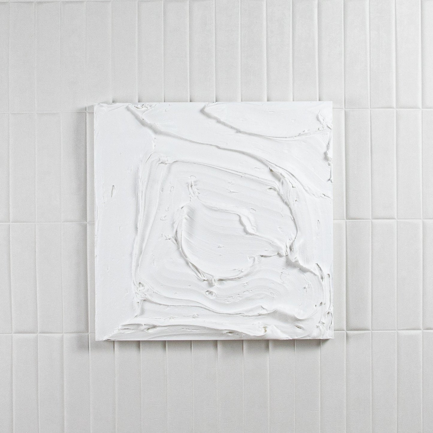 Modern Textural Monochromatic Painting by Michael Allen