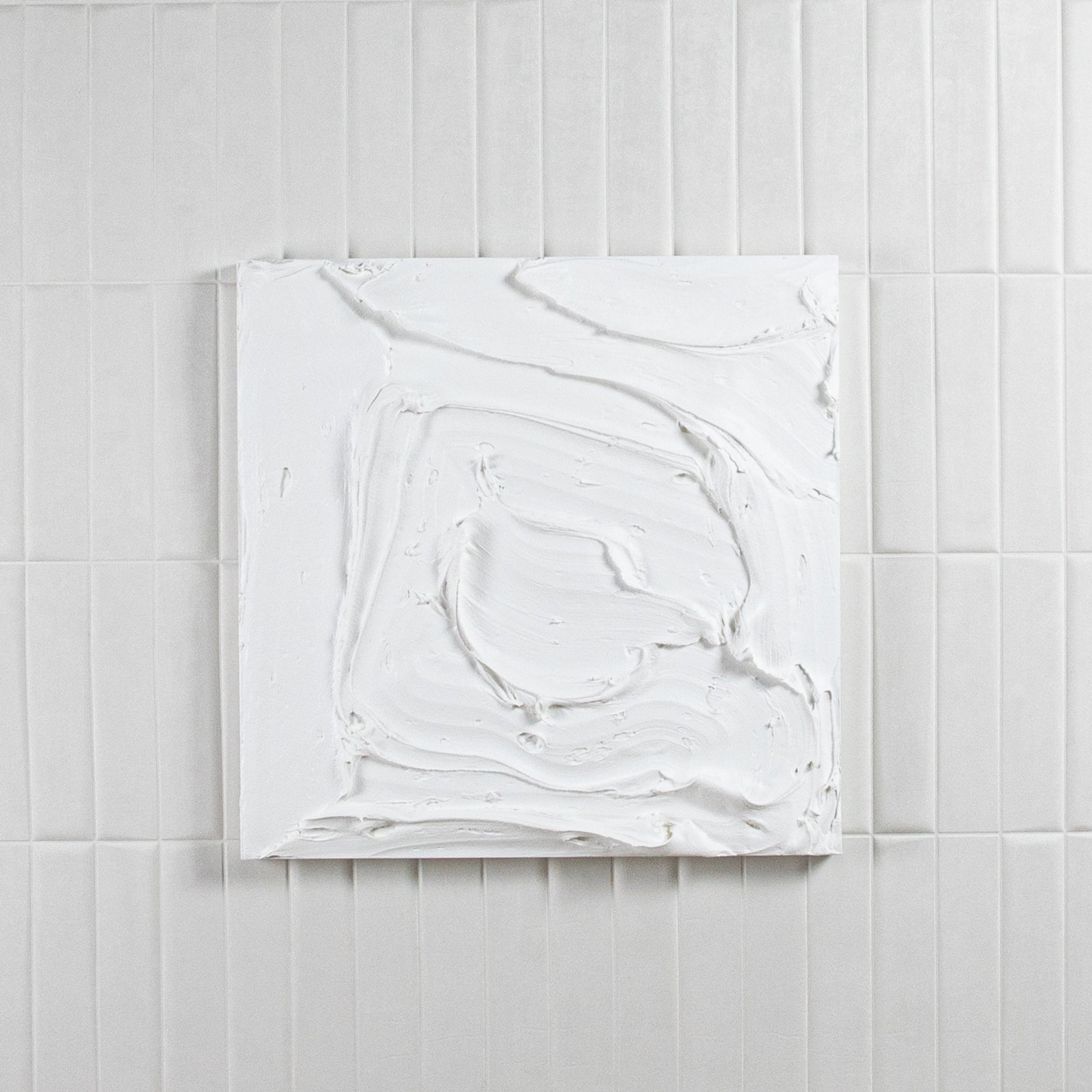 Modern Textural Monochromatic Painting by Michael Allen