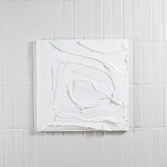 Modern Textural Monochromatic Painting by Michael Allen