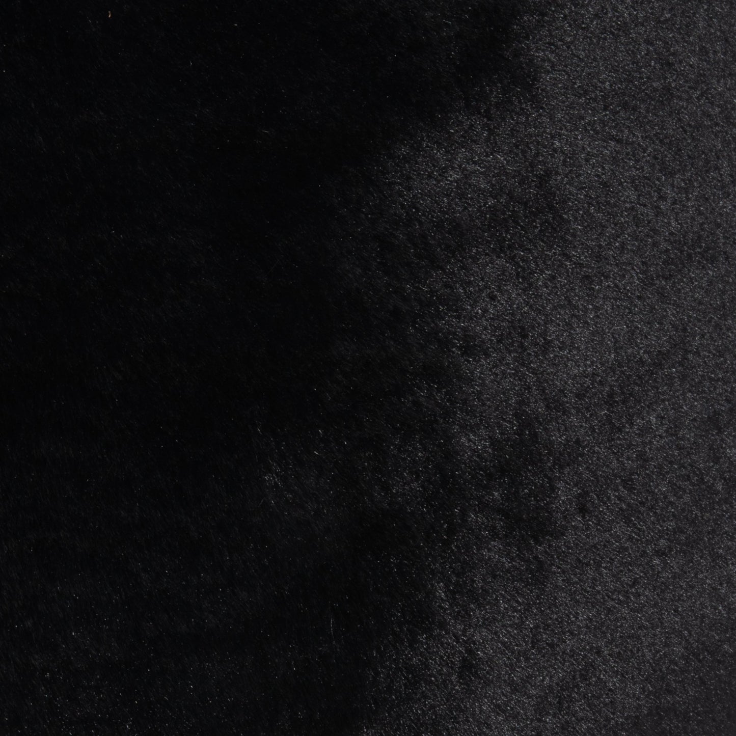 Black Faux Fur Pillow by MOGUL