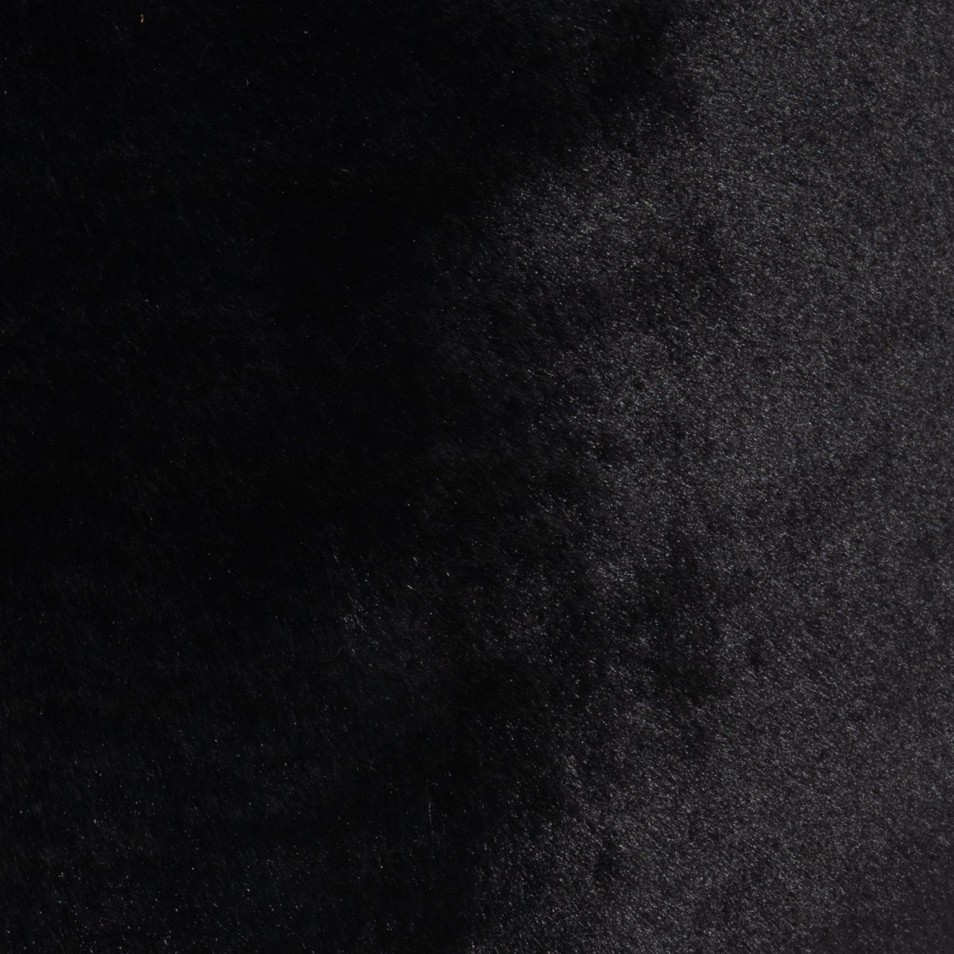 Black Faux Fur Pillow by MOGUL