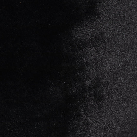 Black Faux Fur Pillow by MOGUL