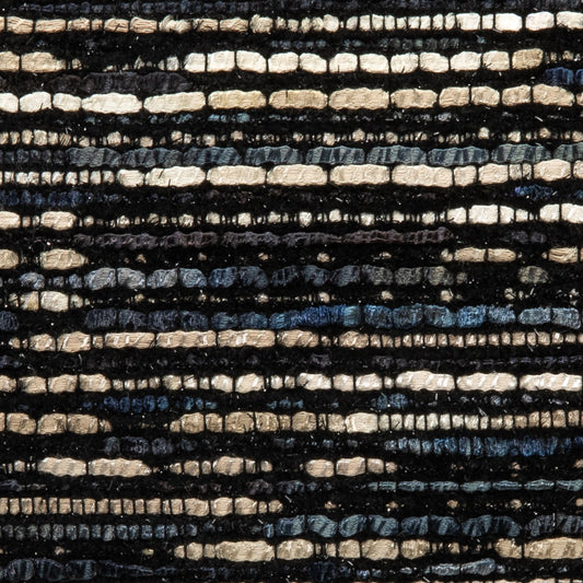 Dark Woven Kidney Pillow with Elitis Fabric