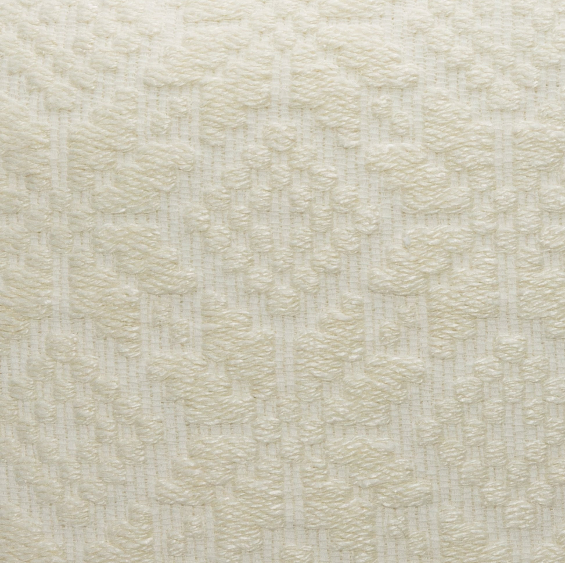 White Textured Pillow by MOGUL