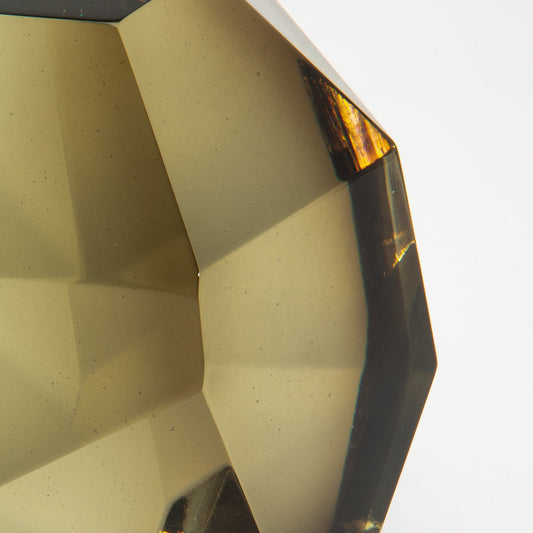 Hand-Blown Murano Diamond Sculpture