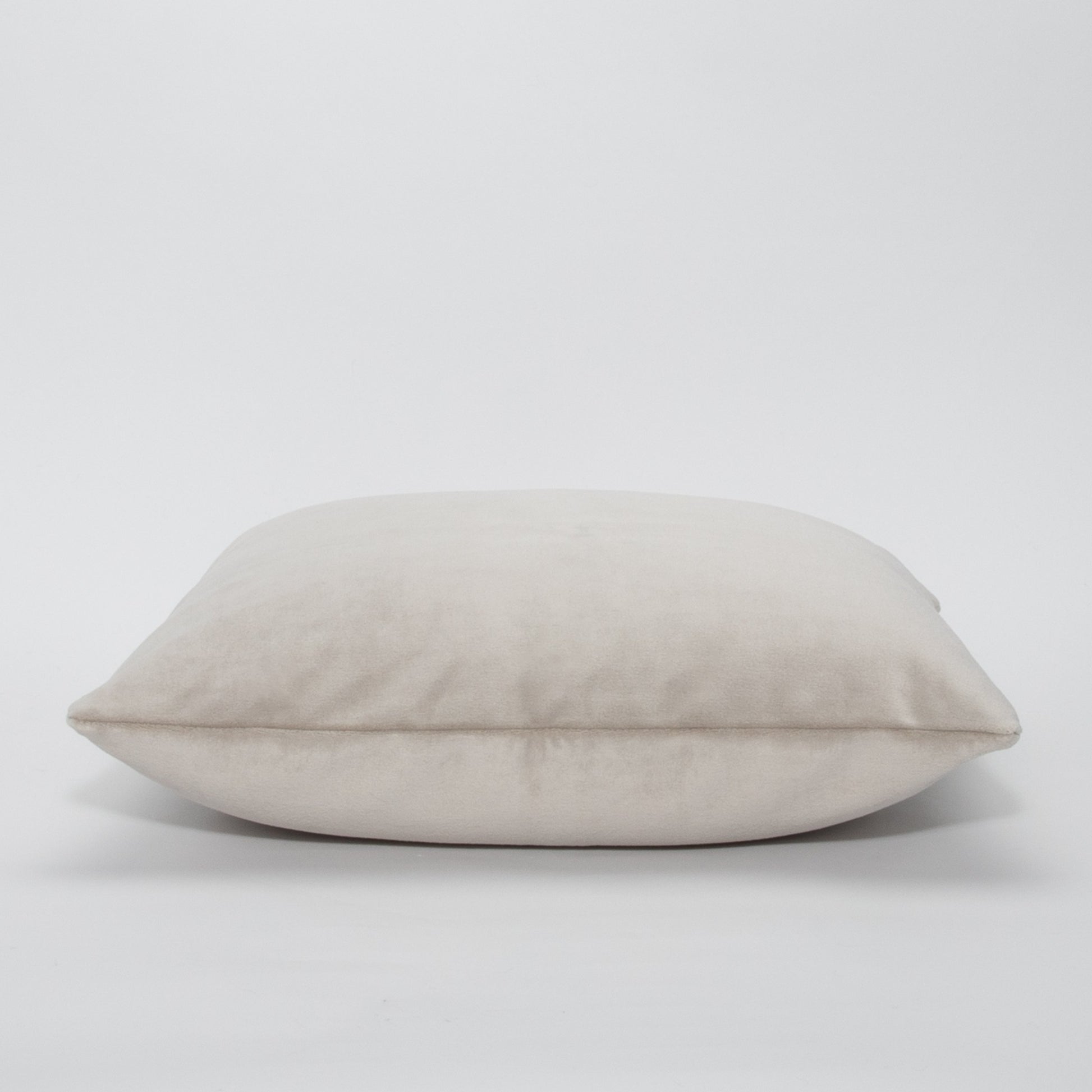 Dove Gray Velvet Pillow by MOGUL