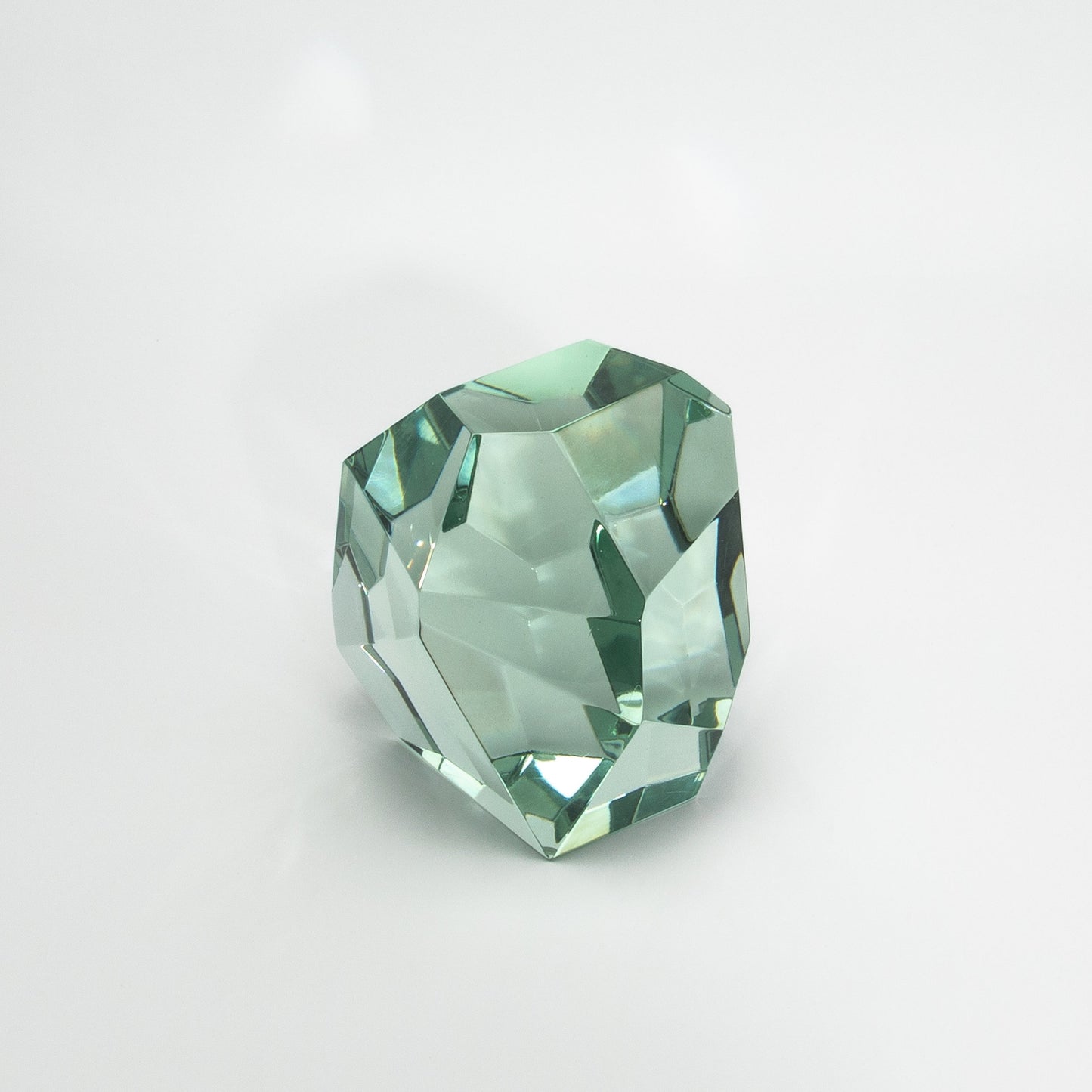 Hand-Blown Murano Diamond Sculpture