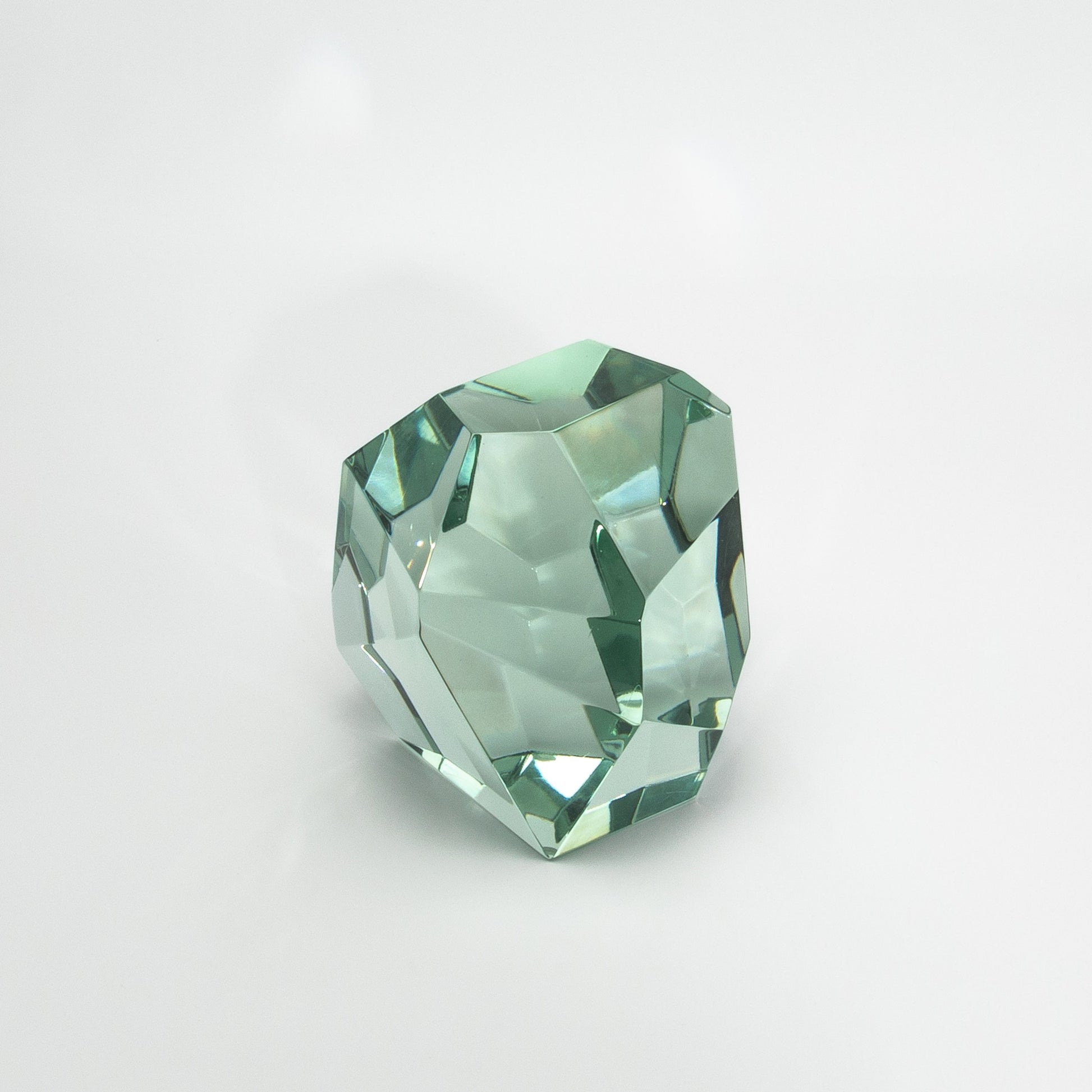 Hand-Blown Murano Diamond Sculpture