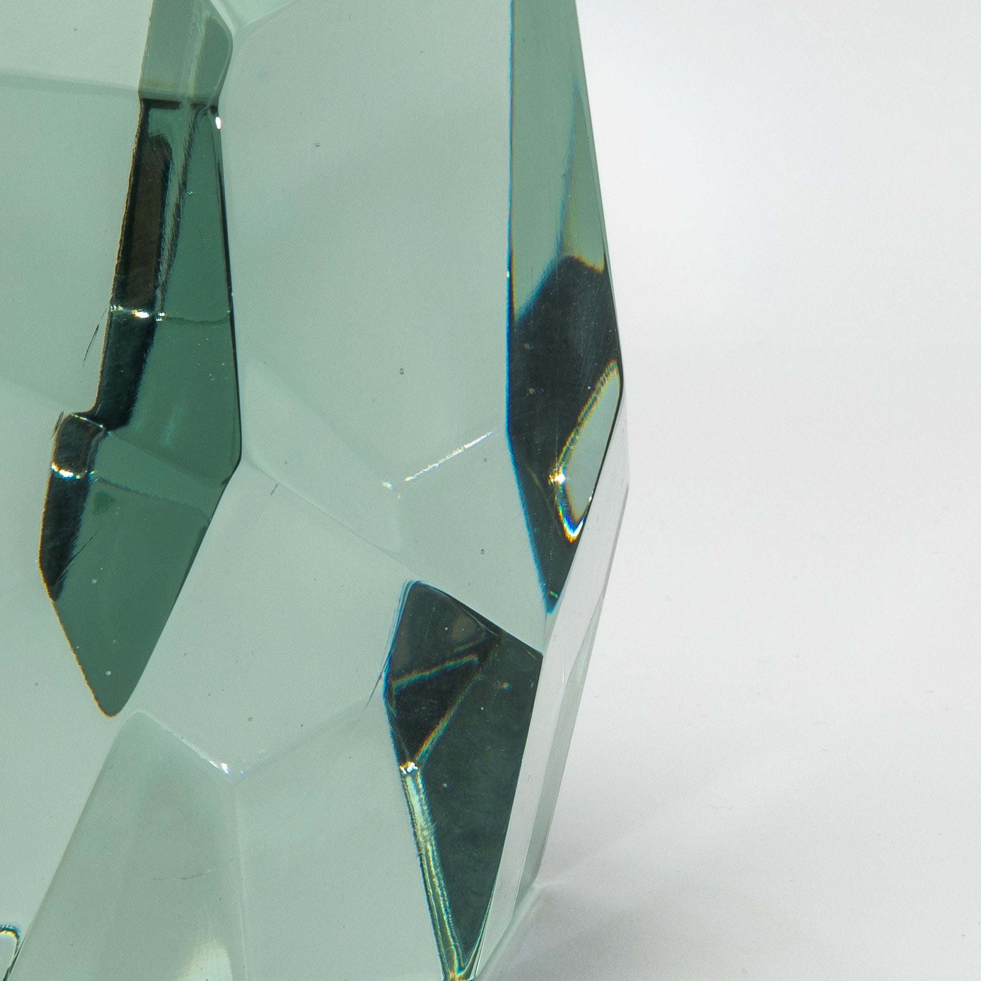 Hand-Blown Murano Diamond Sculpture