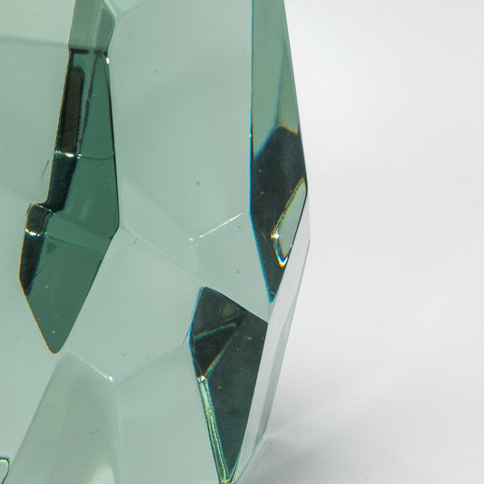 Hand-Blown Murano Diamond Sculpture