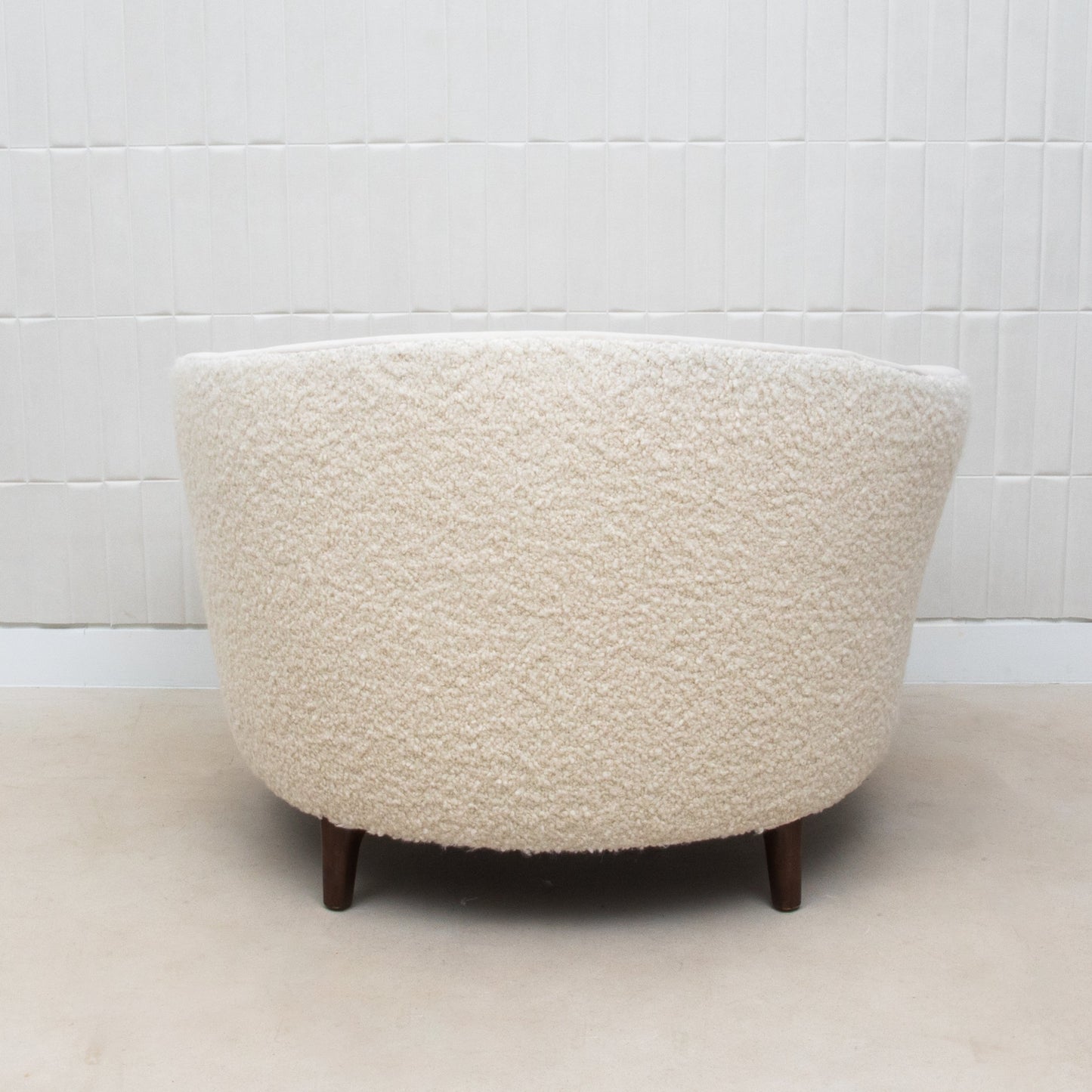 Vergara Chair in Cream Boucle by MOGUL
