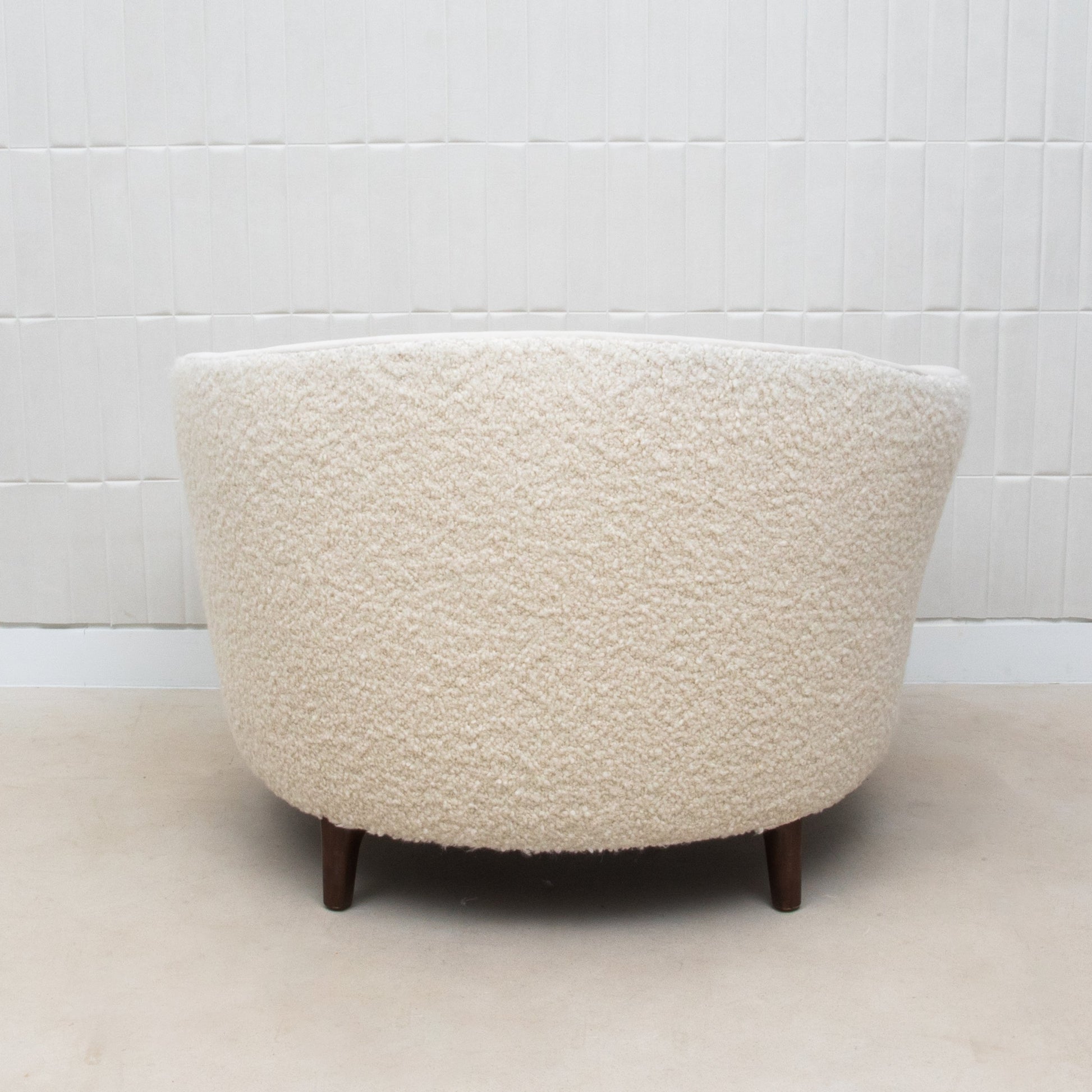 Vergara Chair in Cream Boucle by MOGUL