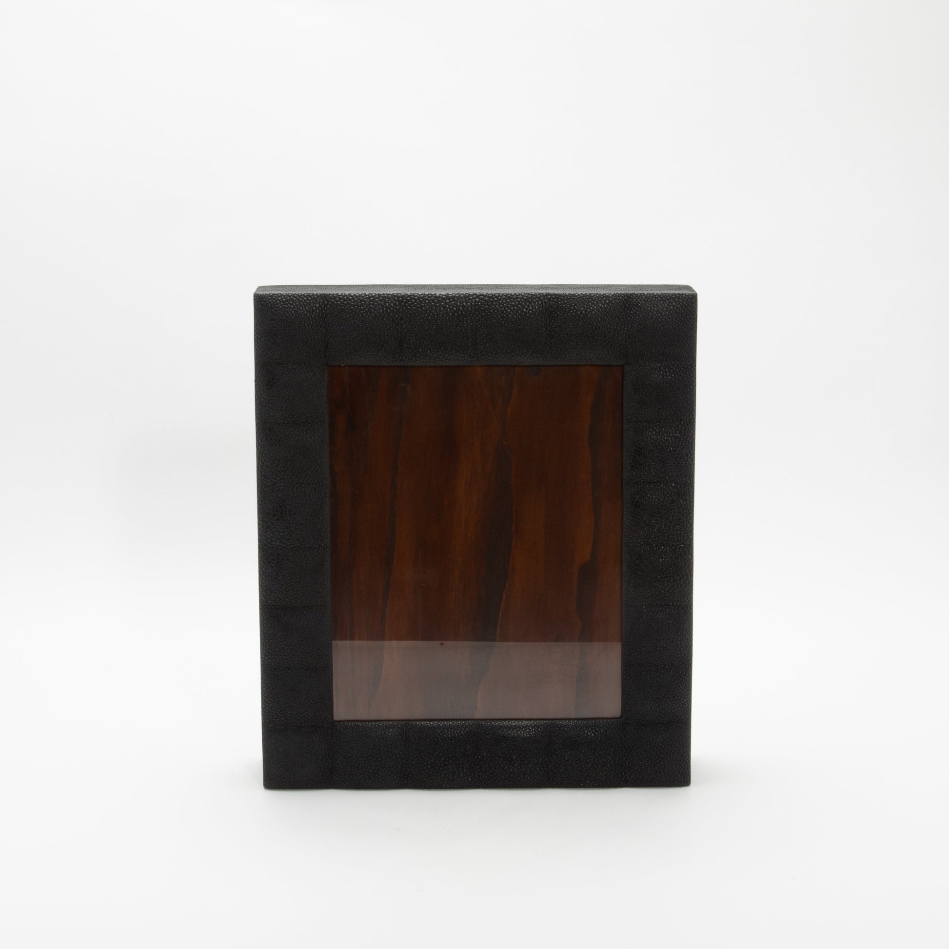 Picture Frame in Quilted Black Shagreen by R&Y Augousti