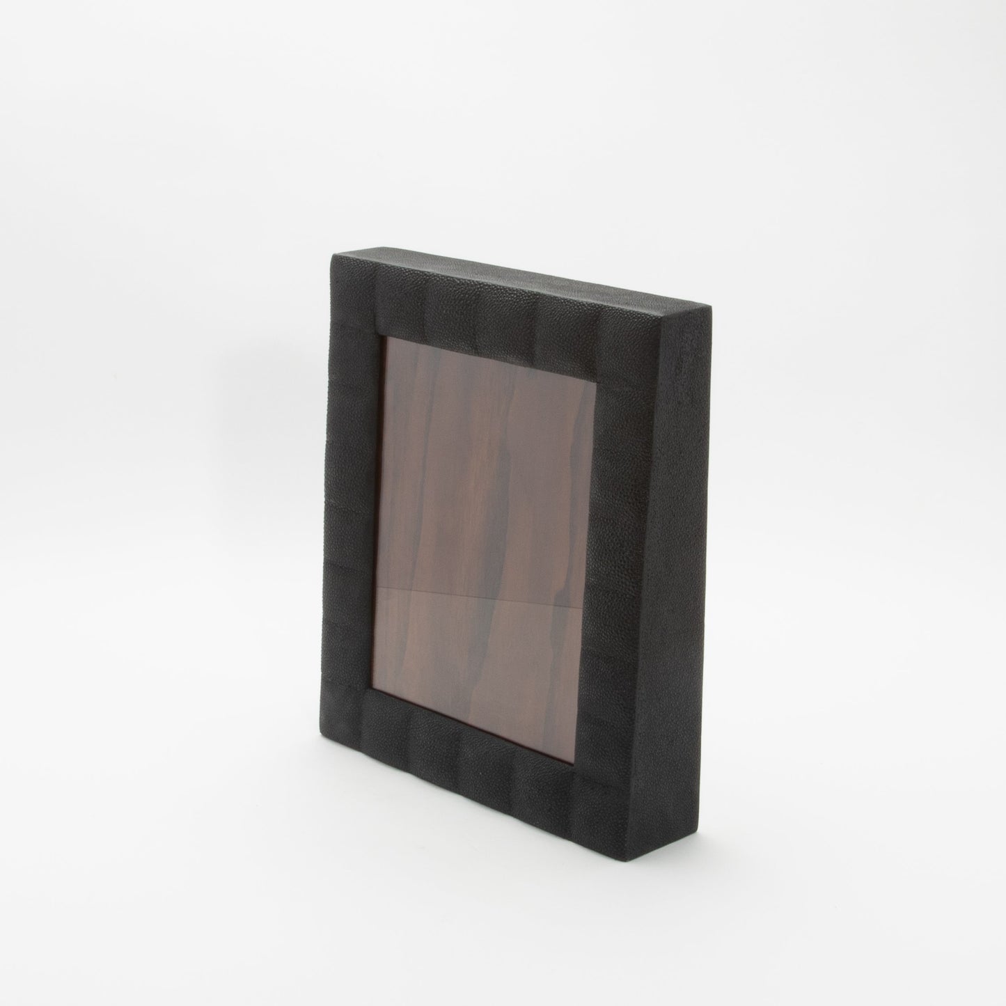 Picture Frame in Quilted Black Shagreen by R&Y Augousti
