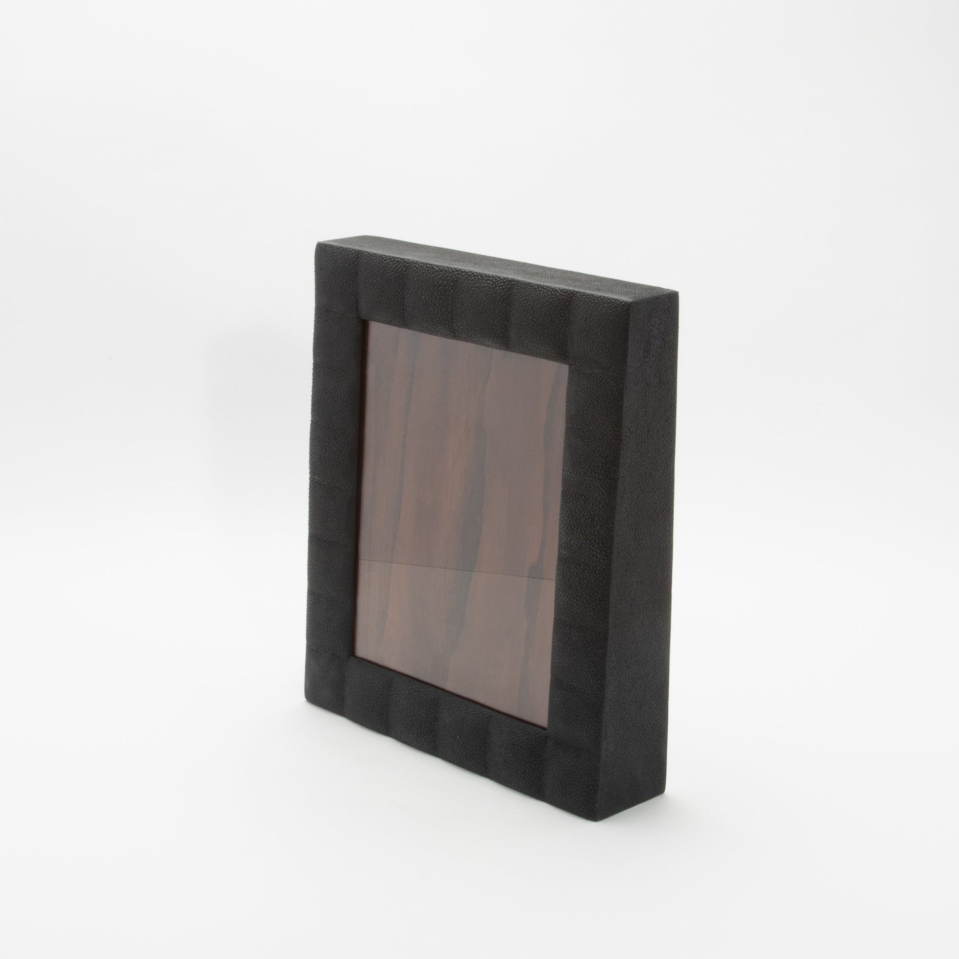 Picture Frame in Quilted Black Shagreen by R&Y Augousti