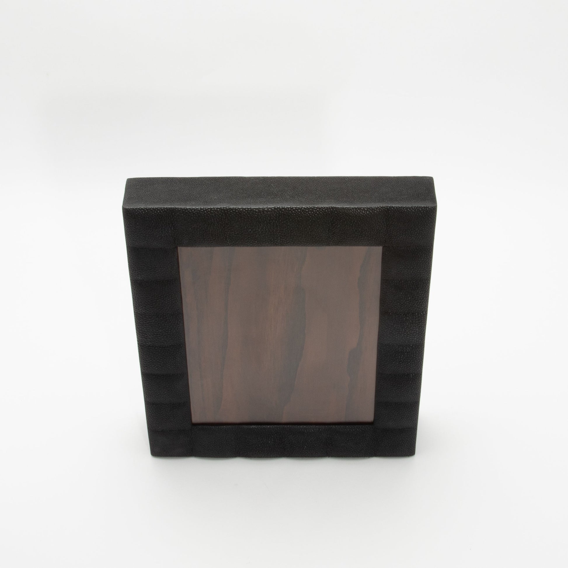 Picture Frame in Quilted Black Shagreen by R&Y Augousti