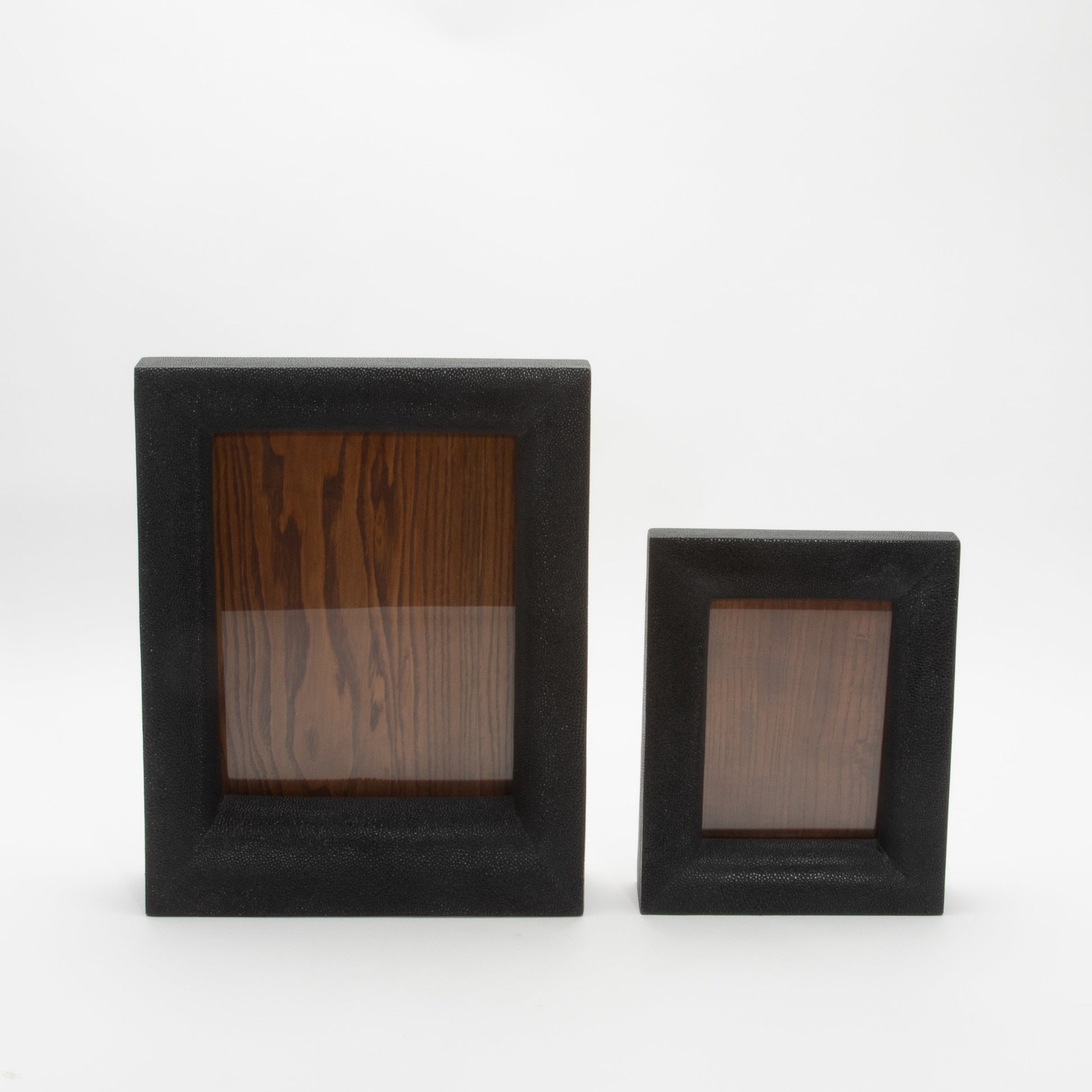Picture Frame in Black Shagreen by R&Y Augousti