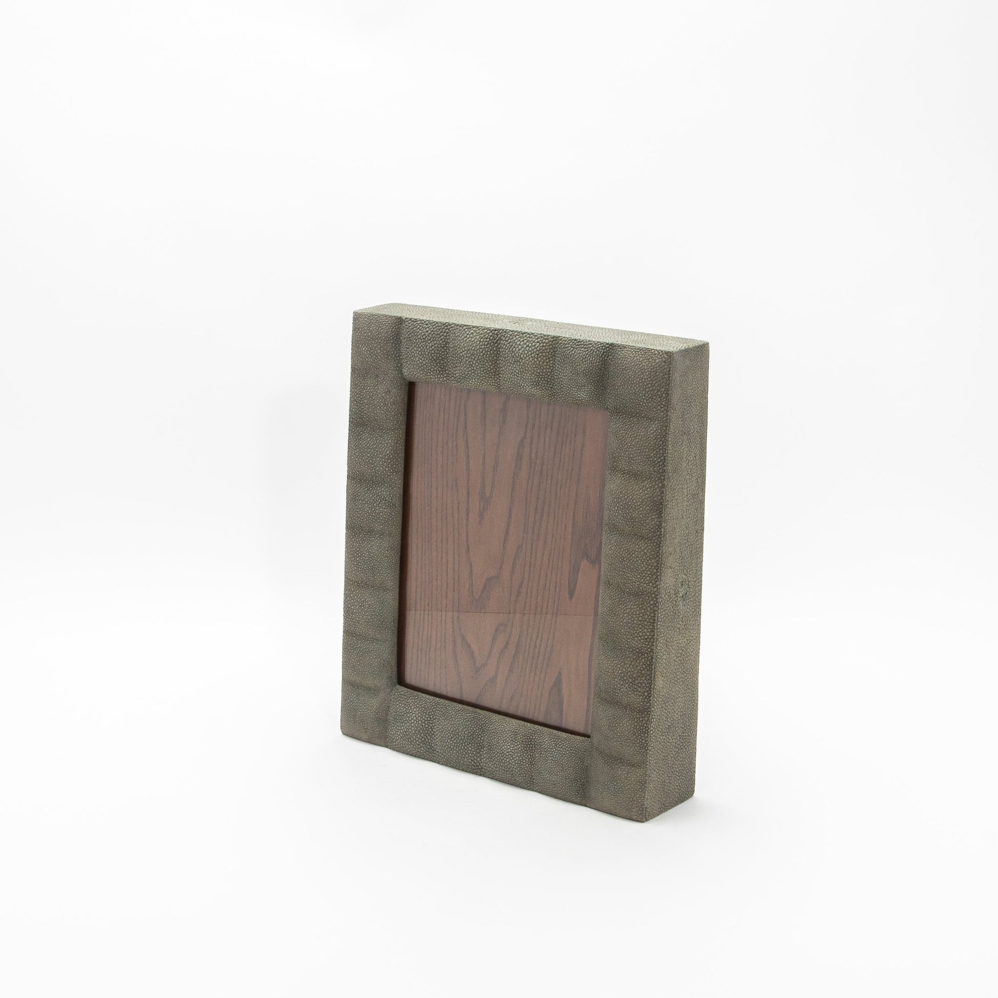 Picture Frame in Quilted Grey Shagreen by R&Y Augousti