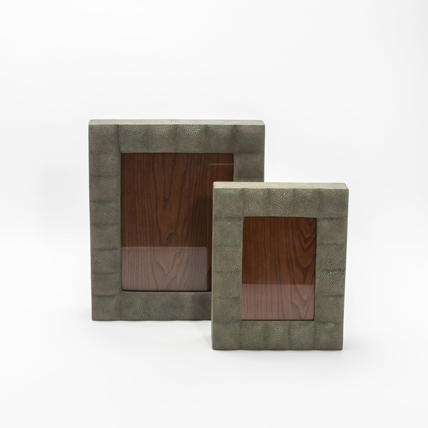Picture Frame in Quilted Grey Shagreen by R&Y Augousti