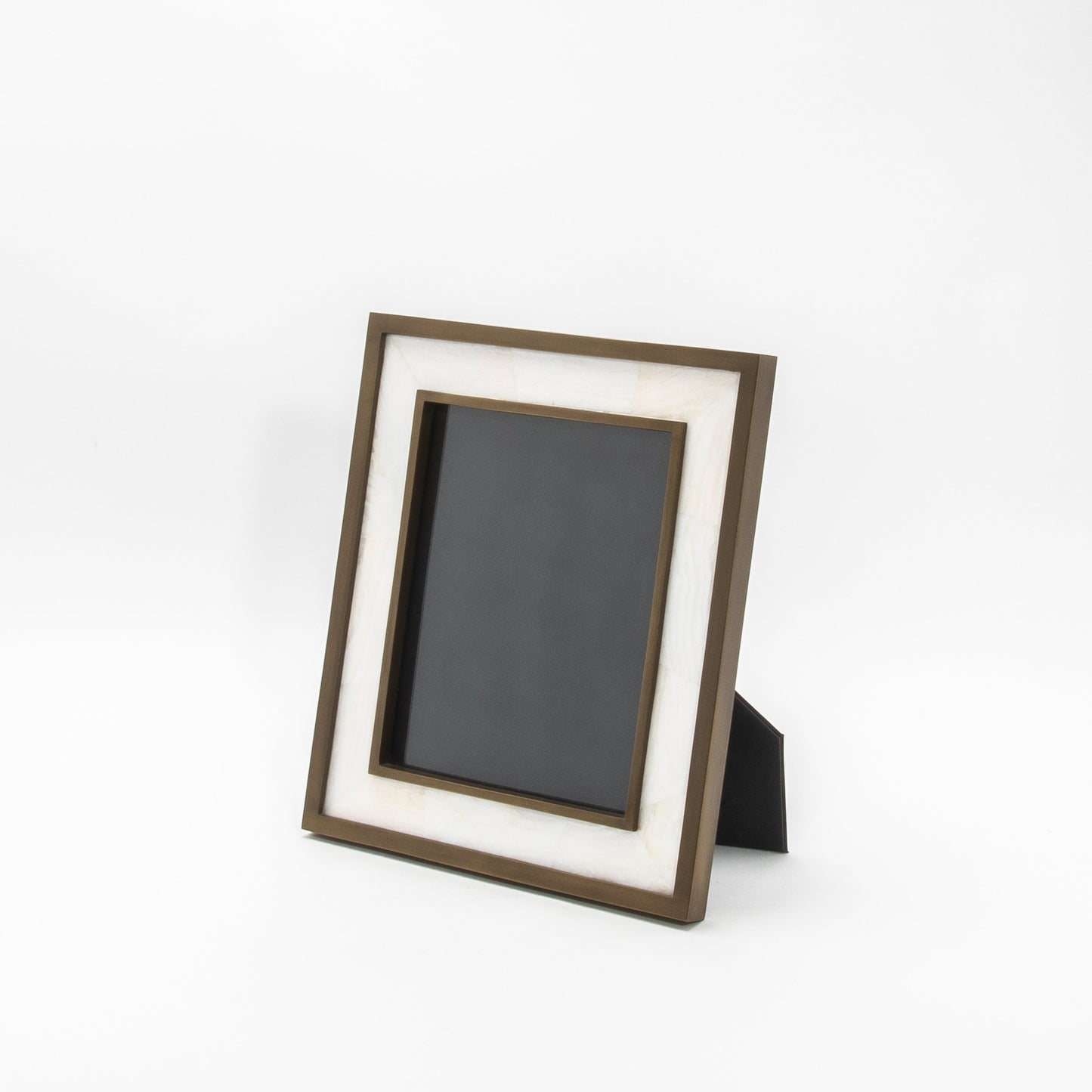 Picture Frame 8x10” in Shell with Brass Details by KIFU Paris