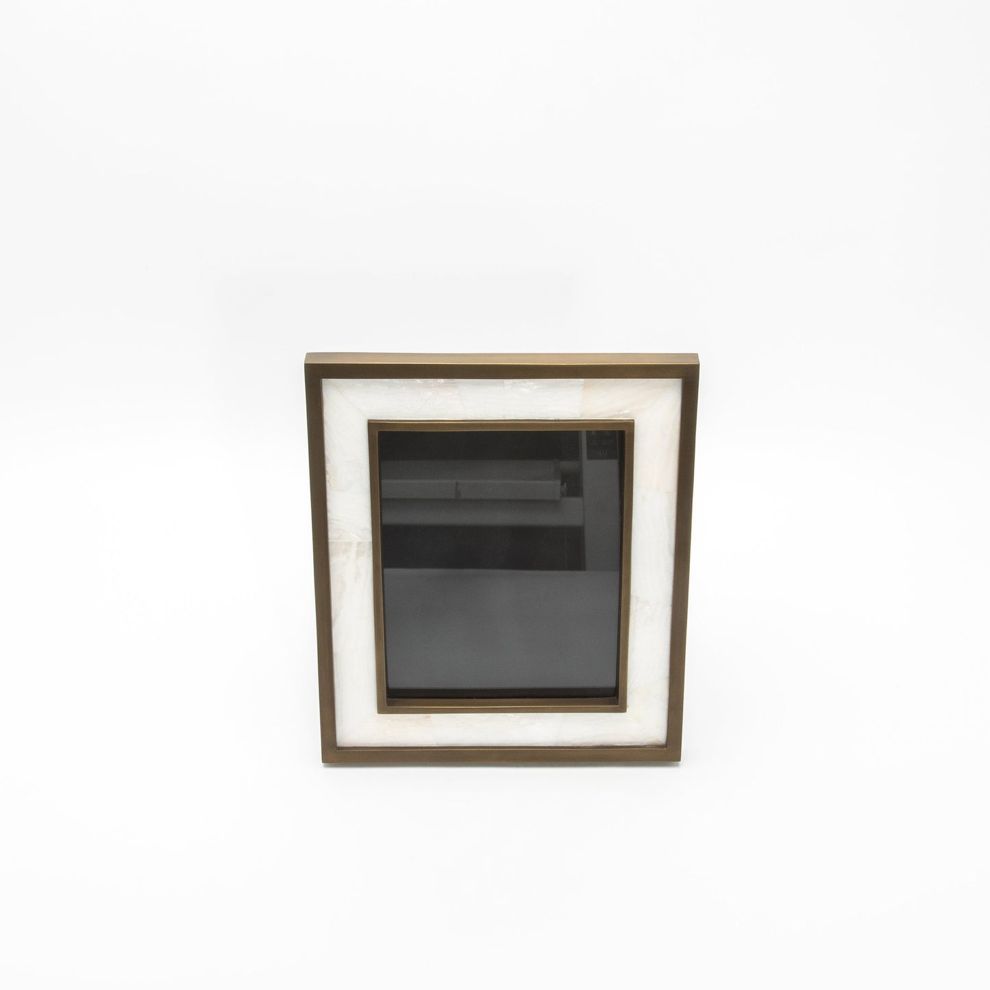 Picture Frame 8x10” in Shell with Brass Details by KIFU Paris
