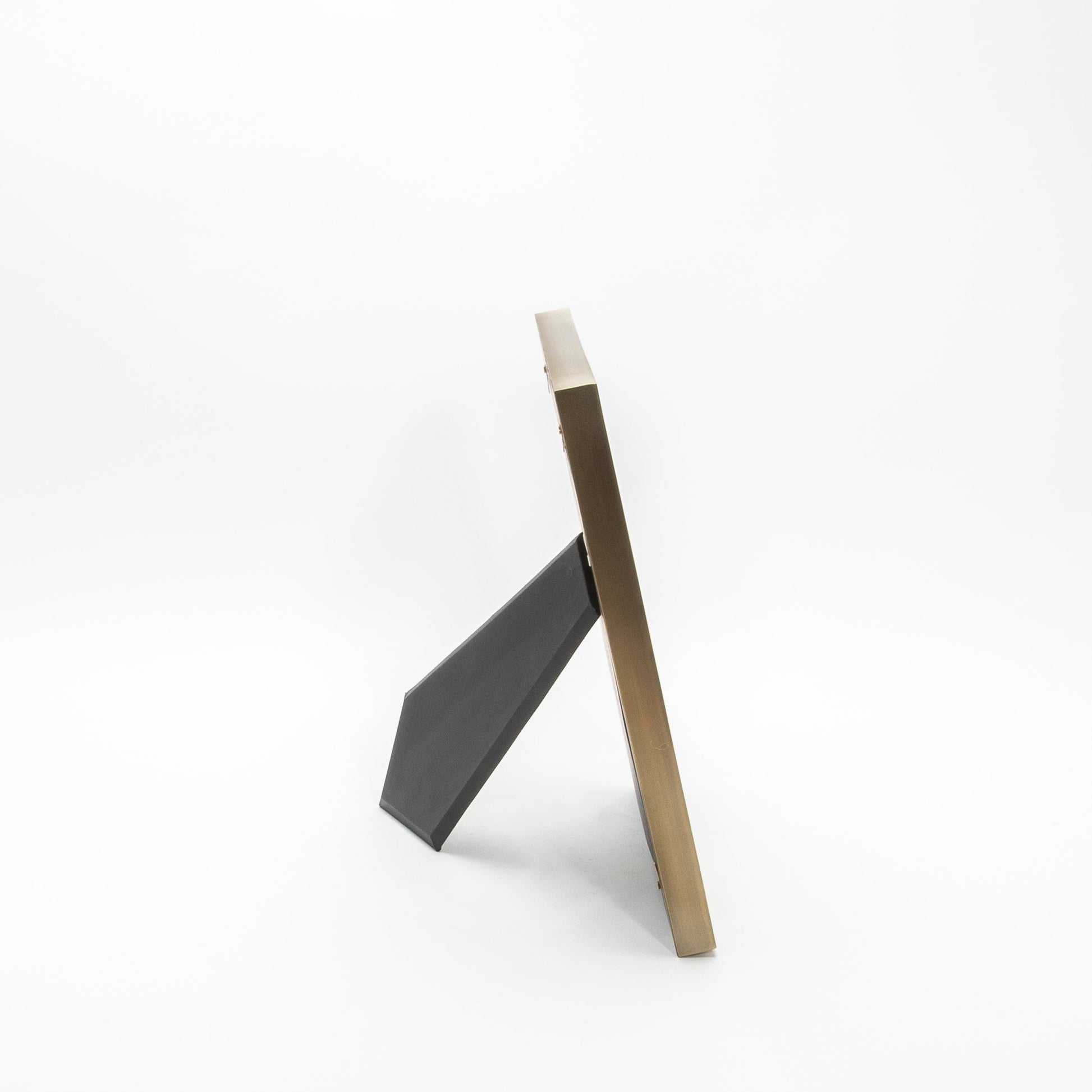 Picture Frame in Black Oak with Brass Details by KIFU Paris