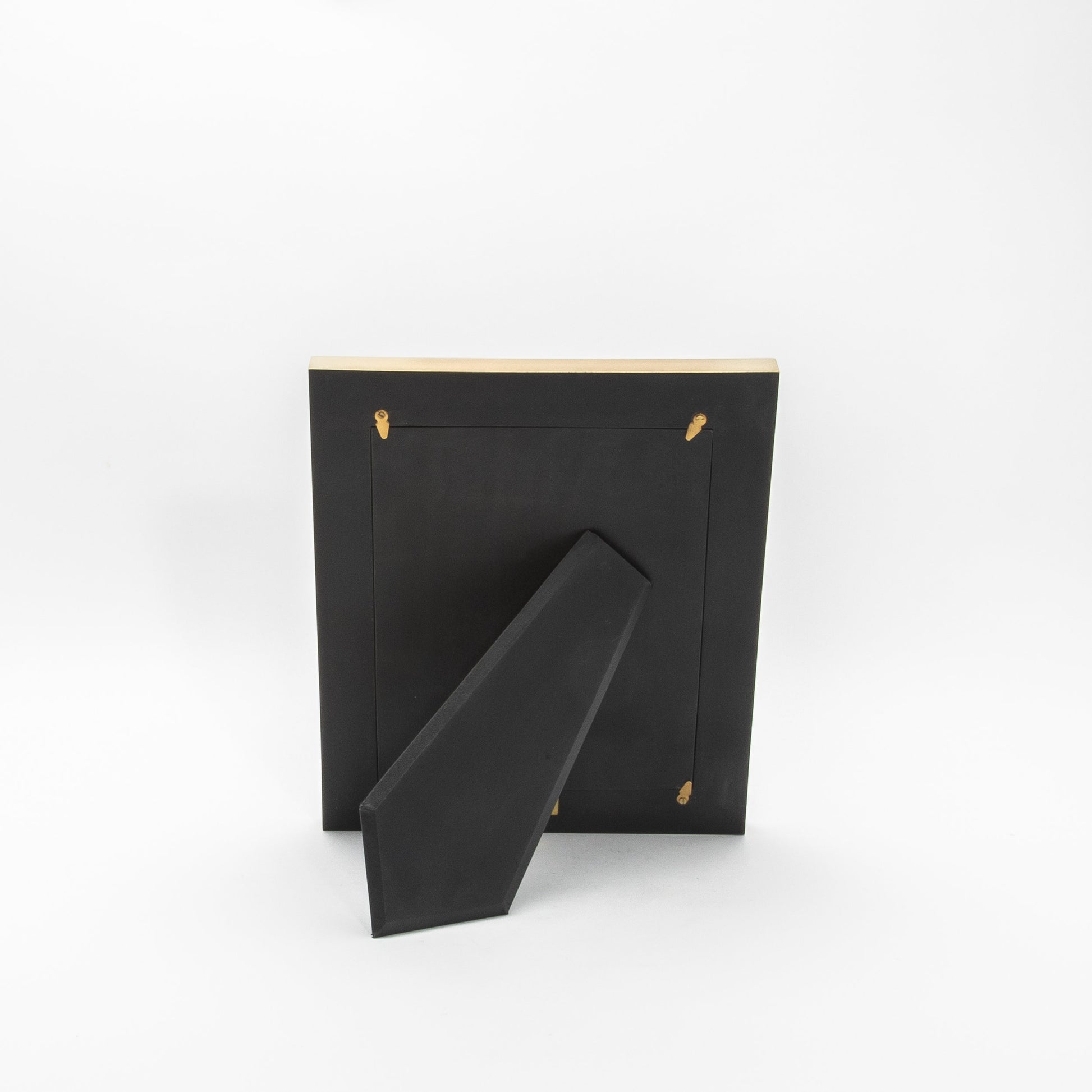 Picture Frame in Black Oak with Brass Details by KIFU Paris