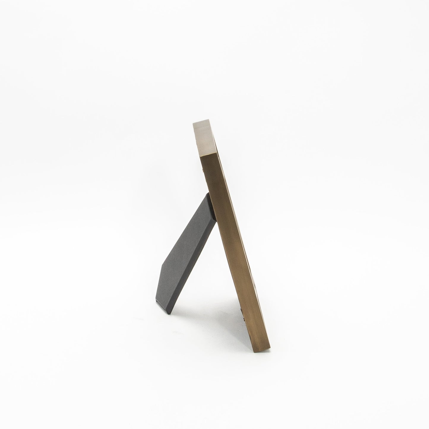 Picture Frame in White Shagreen with Brass Details by KIFU Paris