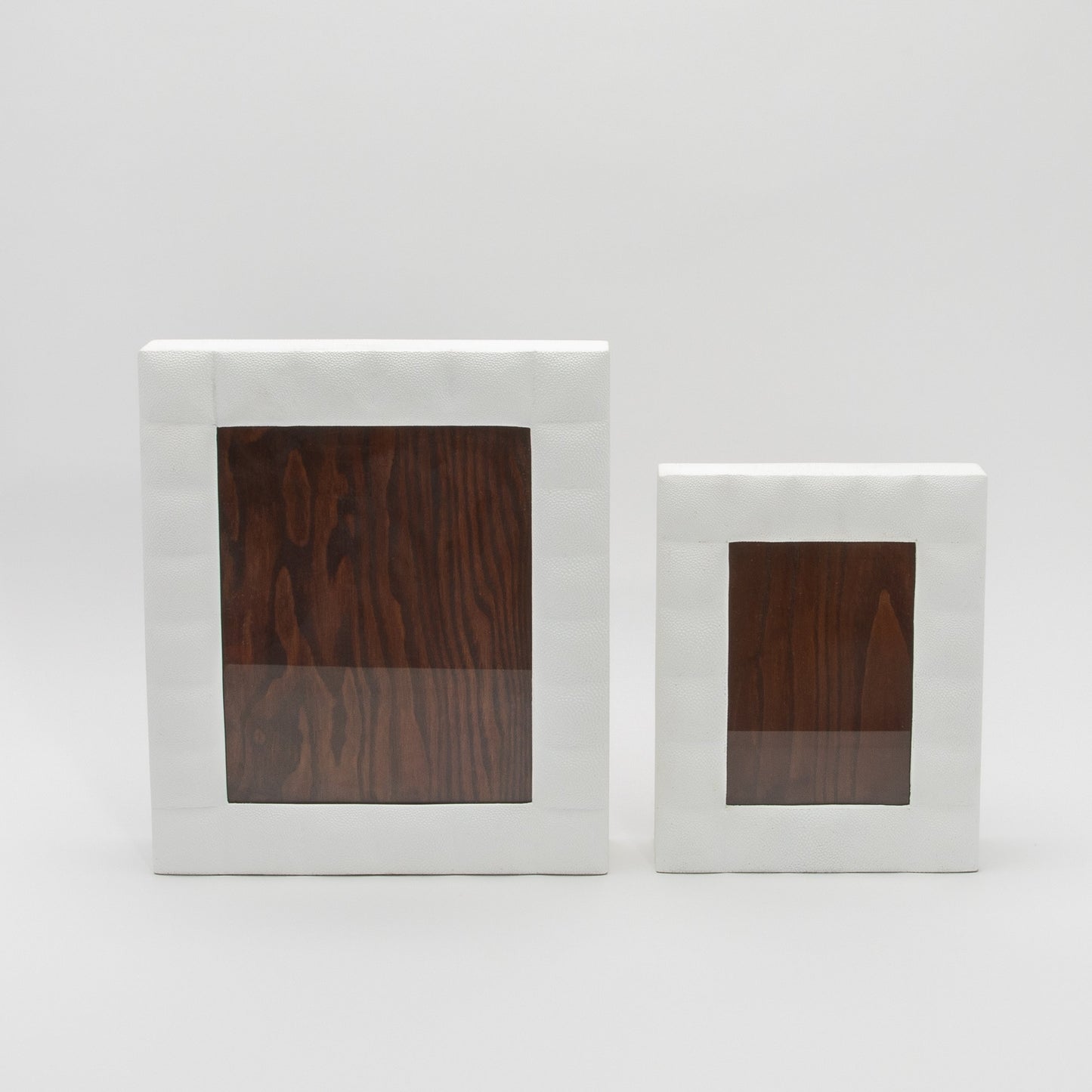 Picture Frame in Quilted White Shagreen by R&Y Augousti