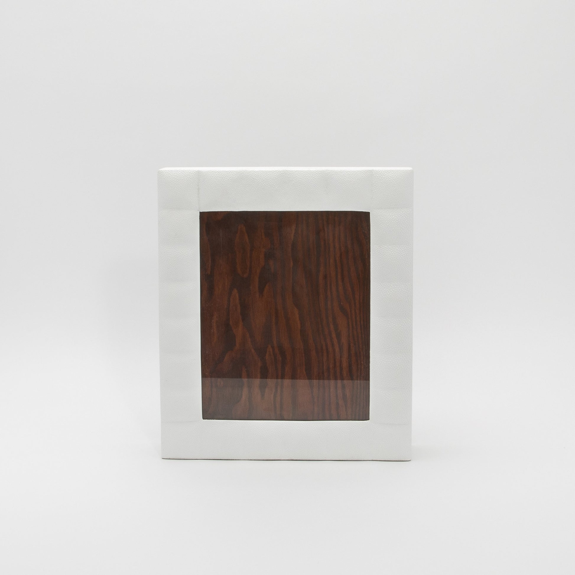 Picture Frame in Quilted White Shagreen by R&Y Augousti