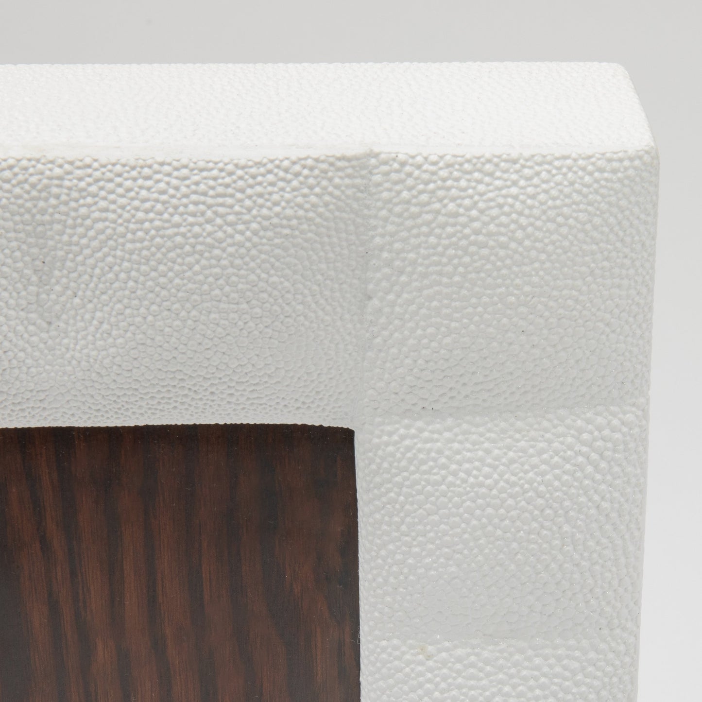 Picture Frame in Quilted White Shagreen by R&Y Augousti