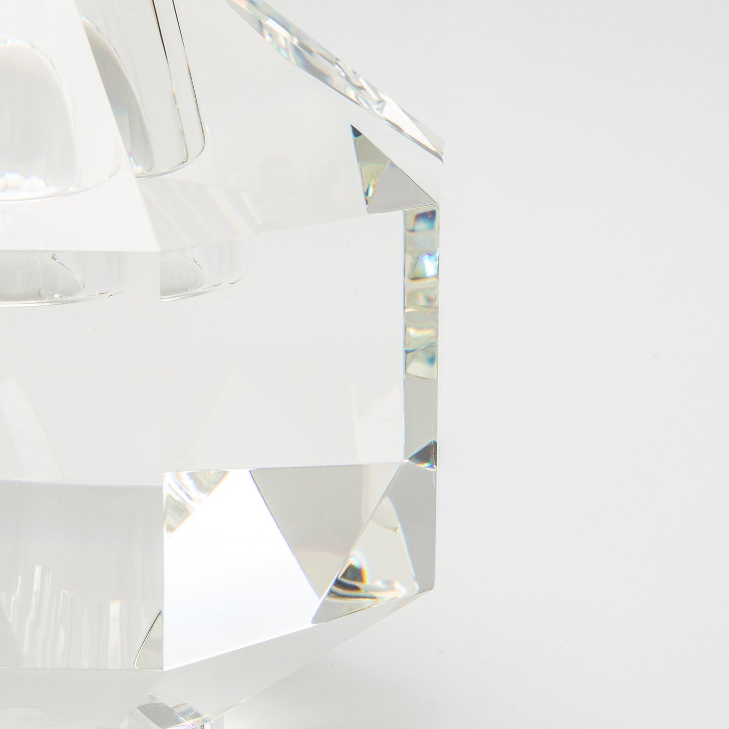 Crystal Diamond Votive by KA Glass