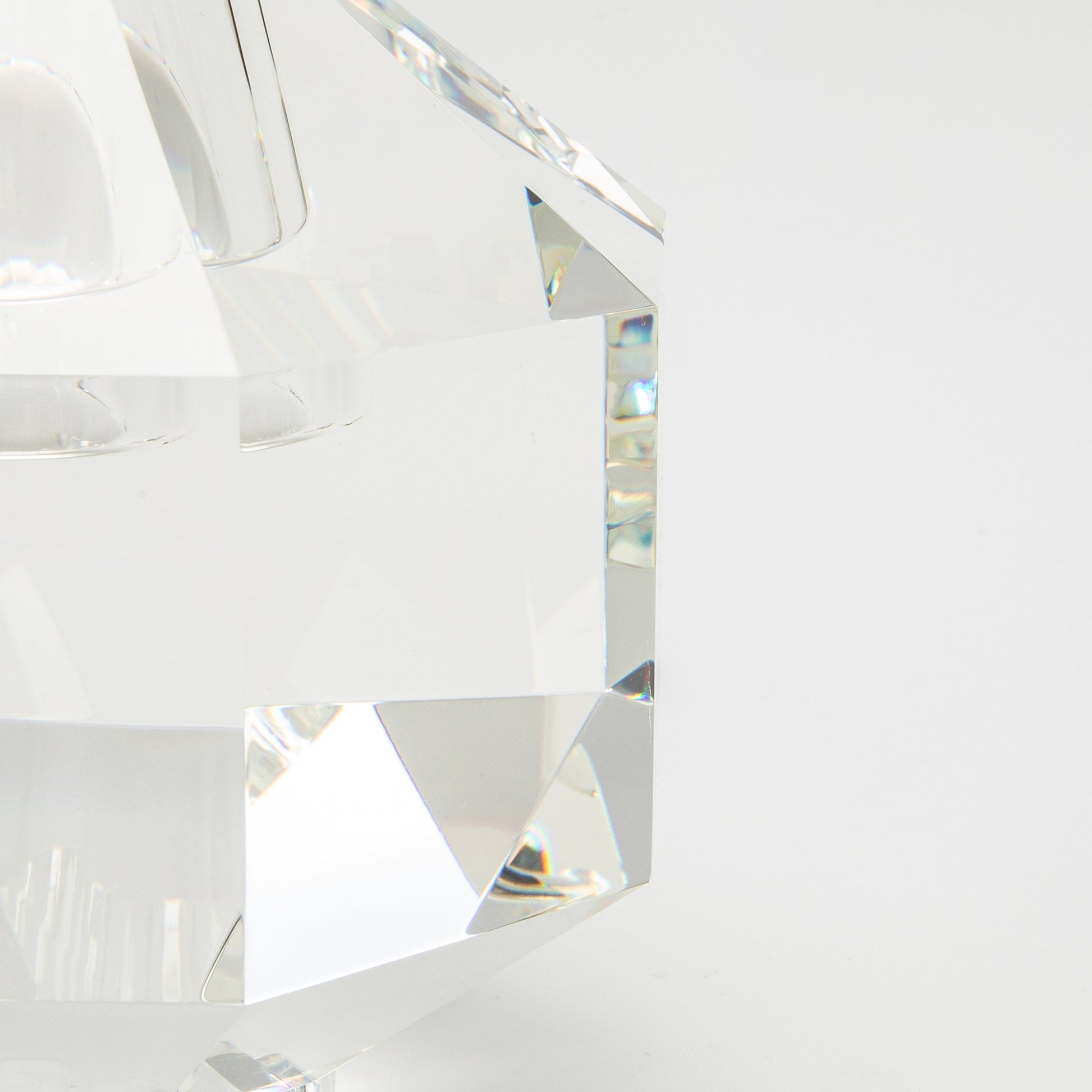 Crystal Diamond Votive by KA Glass