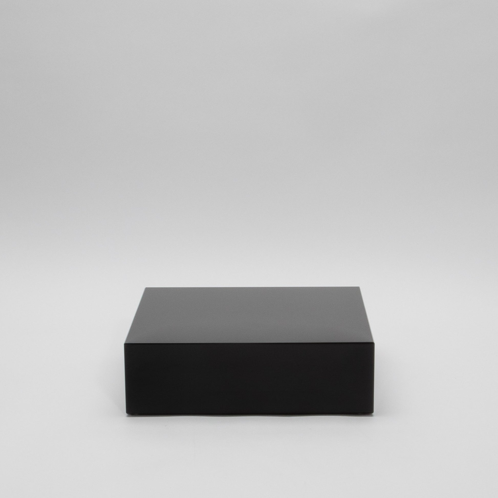 Black Crystal Glass Base Riser by KA Glass
