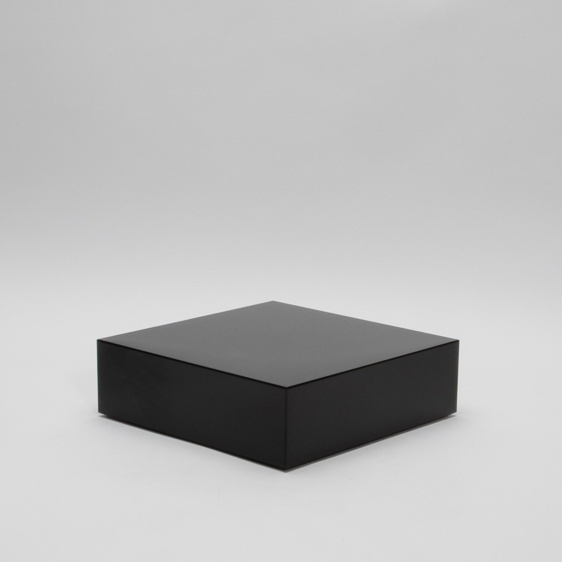 Black Crystal Glass Base Riser by KA Glass
