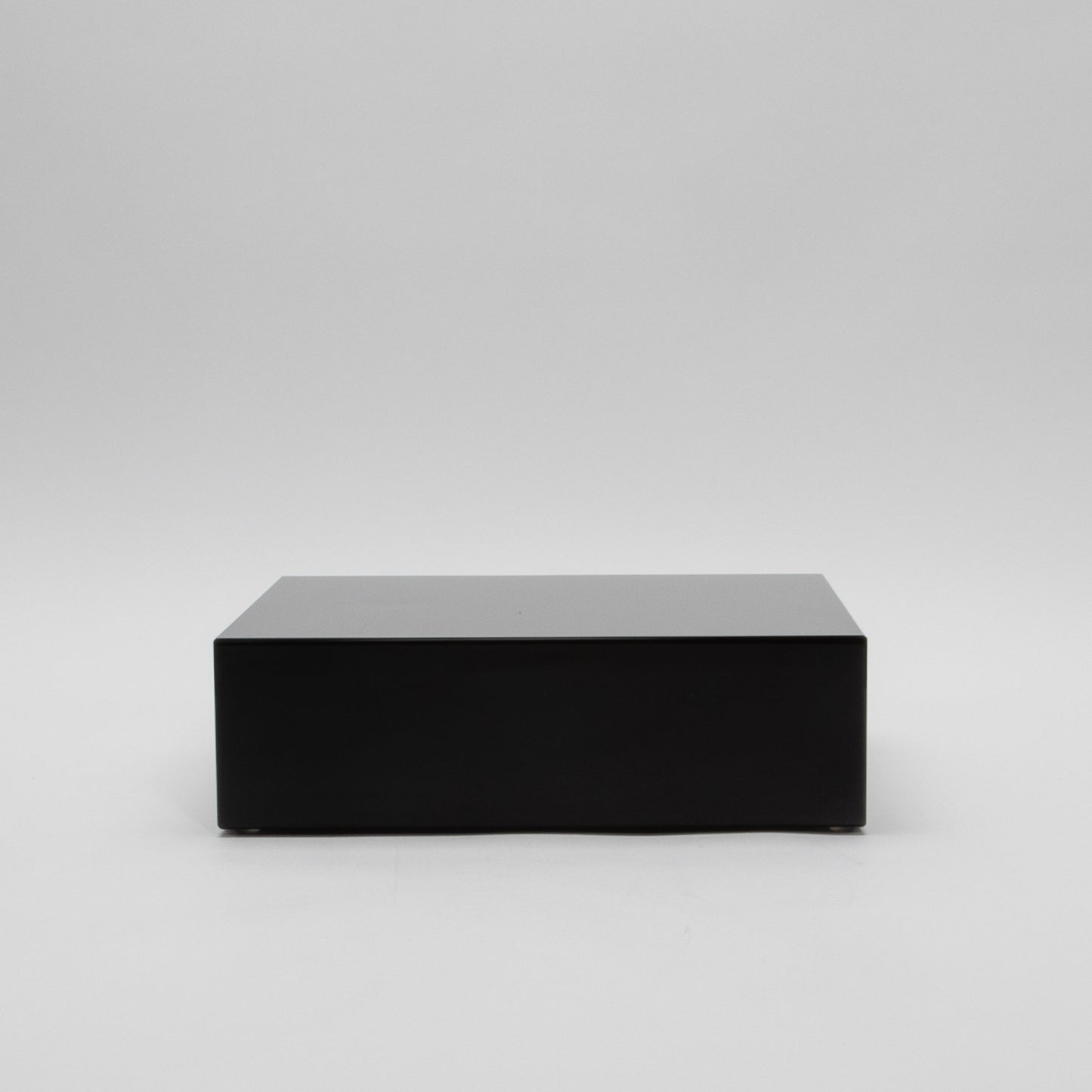 Black Crystal Glass Base Riser by KA Glass