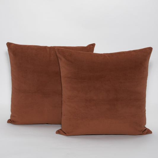 Chestnut Velvet Pillow by MOGUL