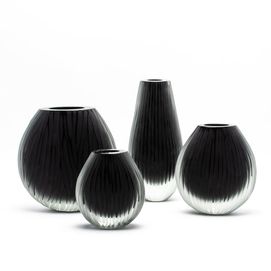 Murano Supreme Vase in Black