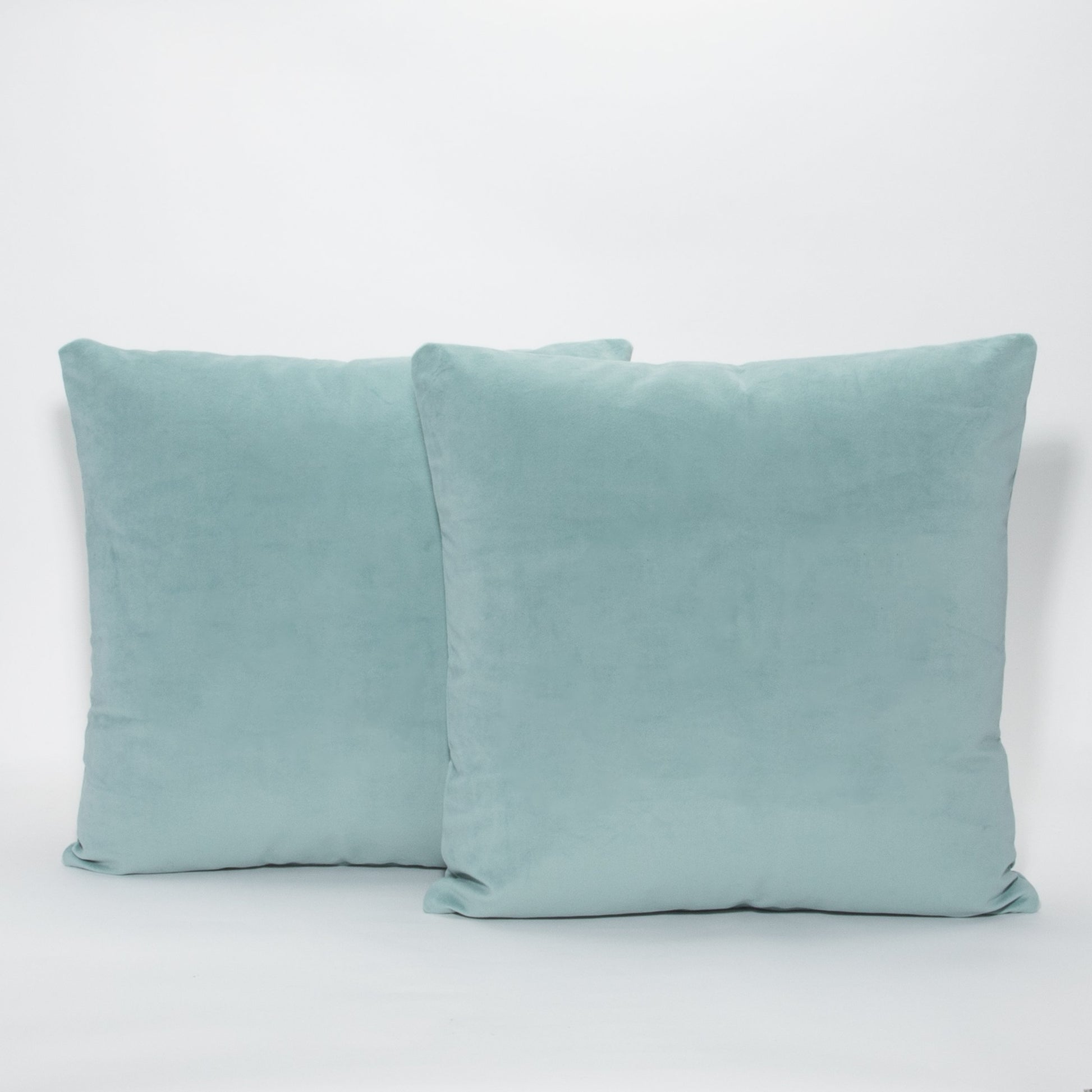 Aqua Velvet Pillow by MOGUL