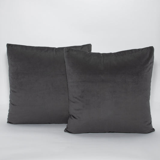Graphite Velvet Pillow by MOGUL