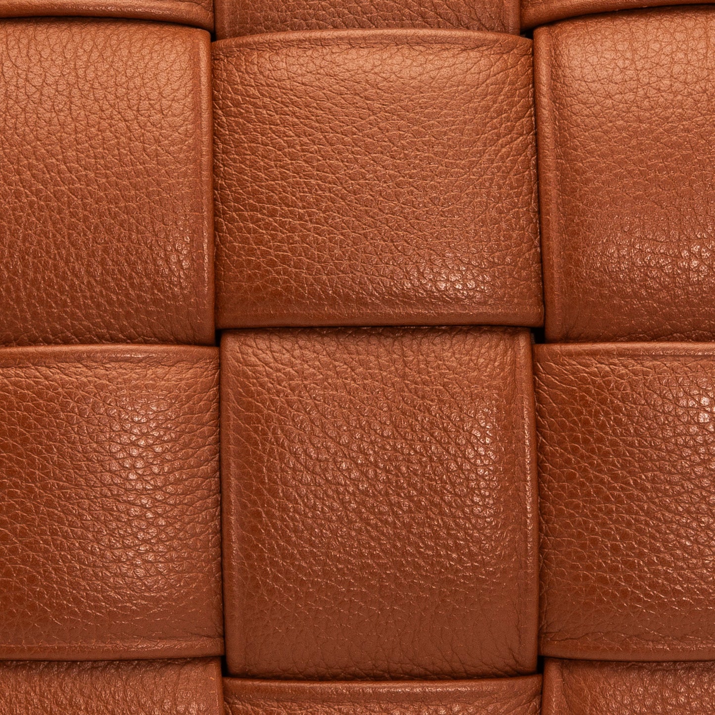 Brown Woven Leather Pillow