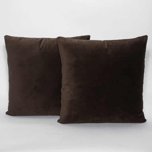 Espresso Velvet Pillow by MOGUL