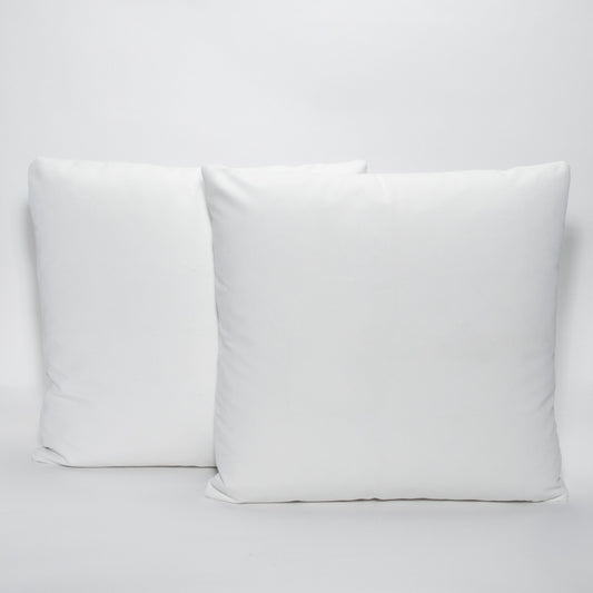 White Velvet Pillow by MOGUL