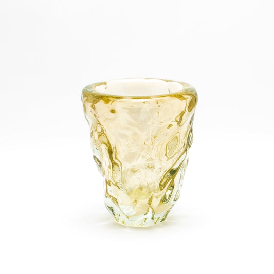 Murano Burri Vase in Clear with 24-karat Gold Flecks