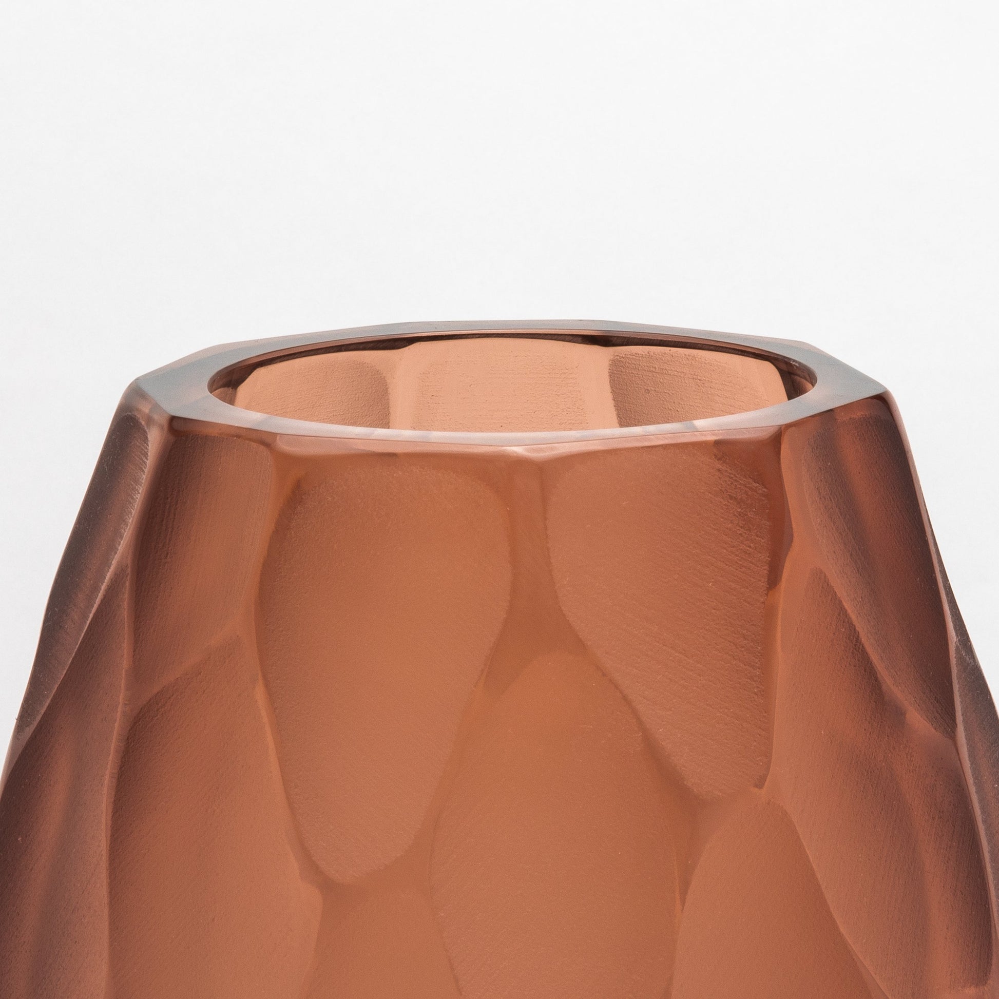 Murano Battuto Vase in Light Amaretto