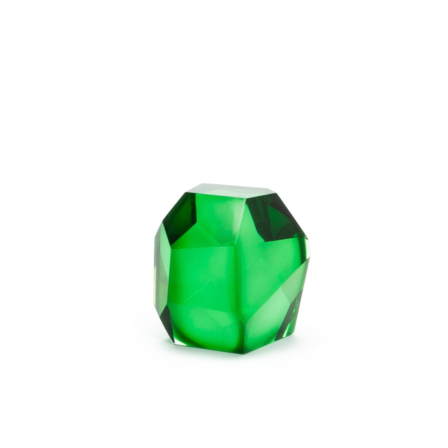 Hand-Blown Murano Diamond Sculpture