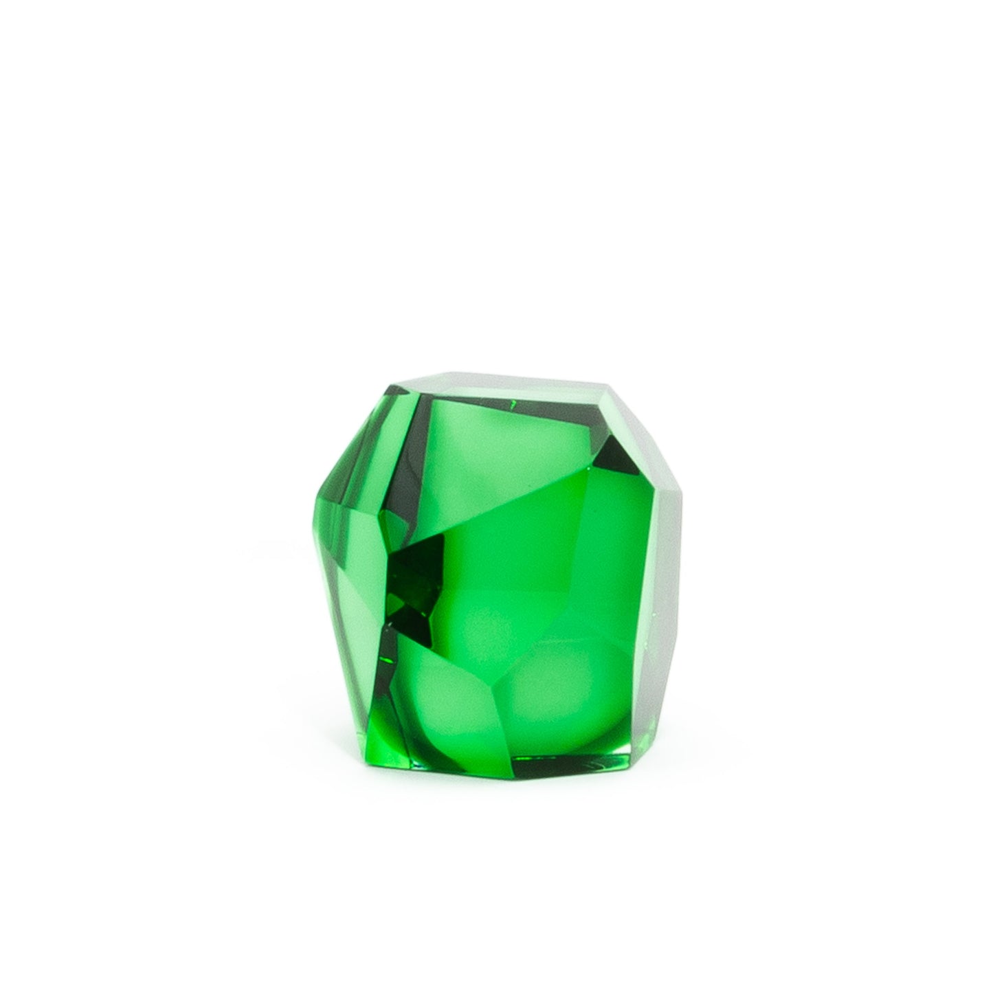 Hand-Blown Murano Diamond Sculpture
