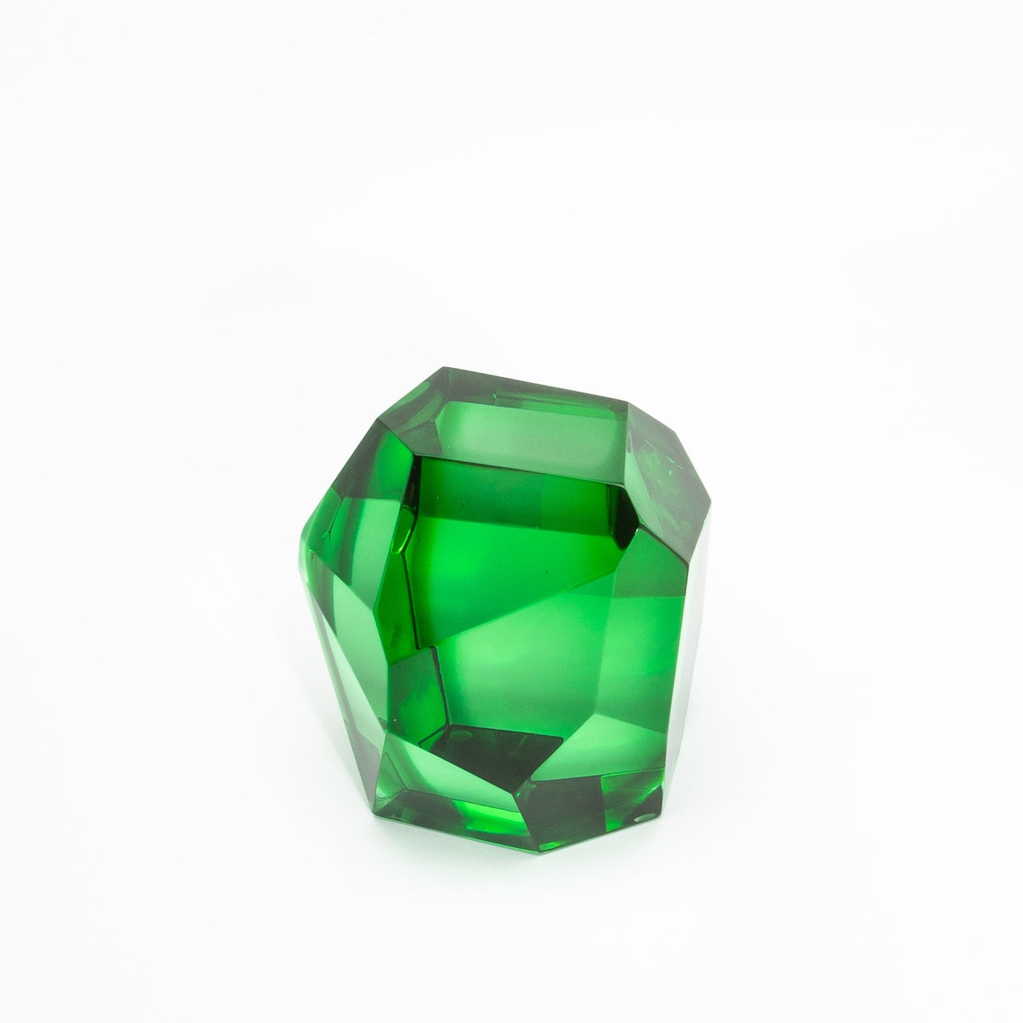 Hand-Blown Murano Diamond Sculpture