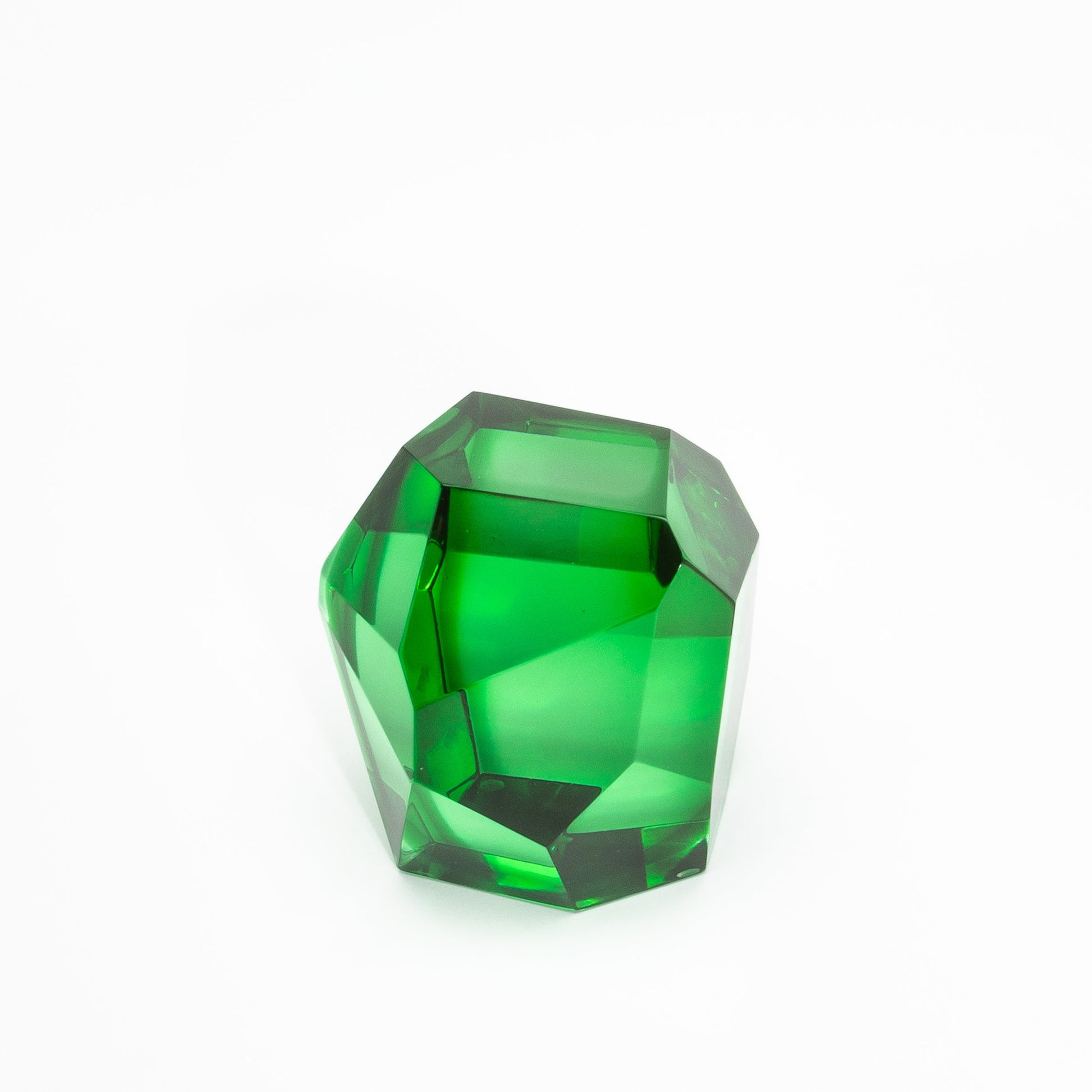 Hand-Blown Murano Diamond Sculpture